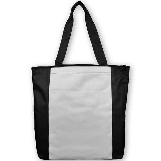 Large Zippered Shoulder Tote Bag