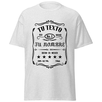 Camiseta de Hombre Personalizada - Diseño de Botella de Licor