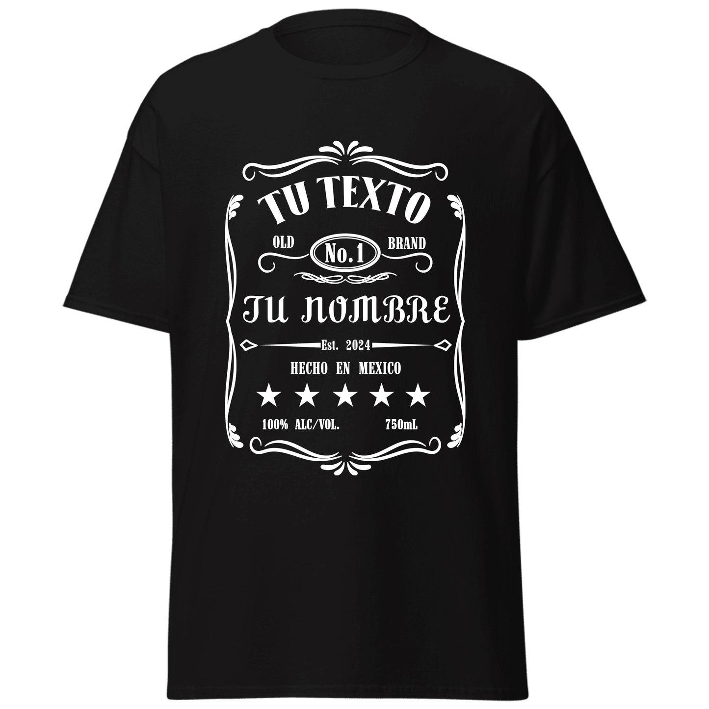 Camiseta de Hombre Personalizada - Diseño de Botella de Licor