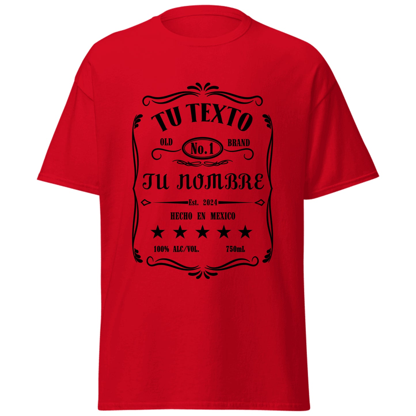 Camiseta de Hombre Personalizada - Diseño de Botella de Licor