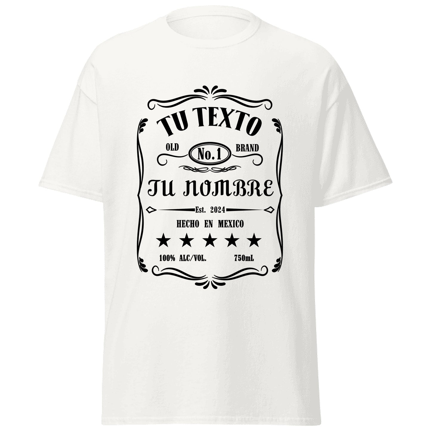 Camiseta de Hombre Personalizada - Diseño de Botella de Licor