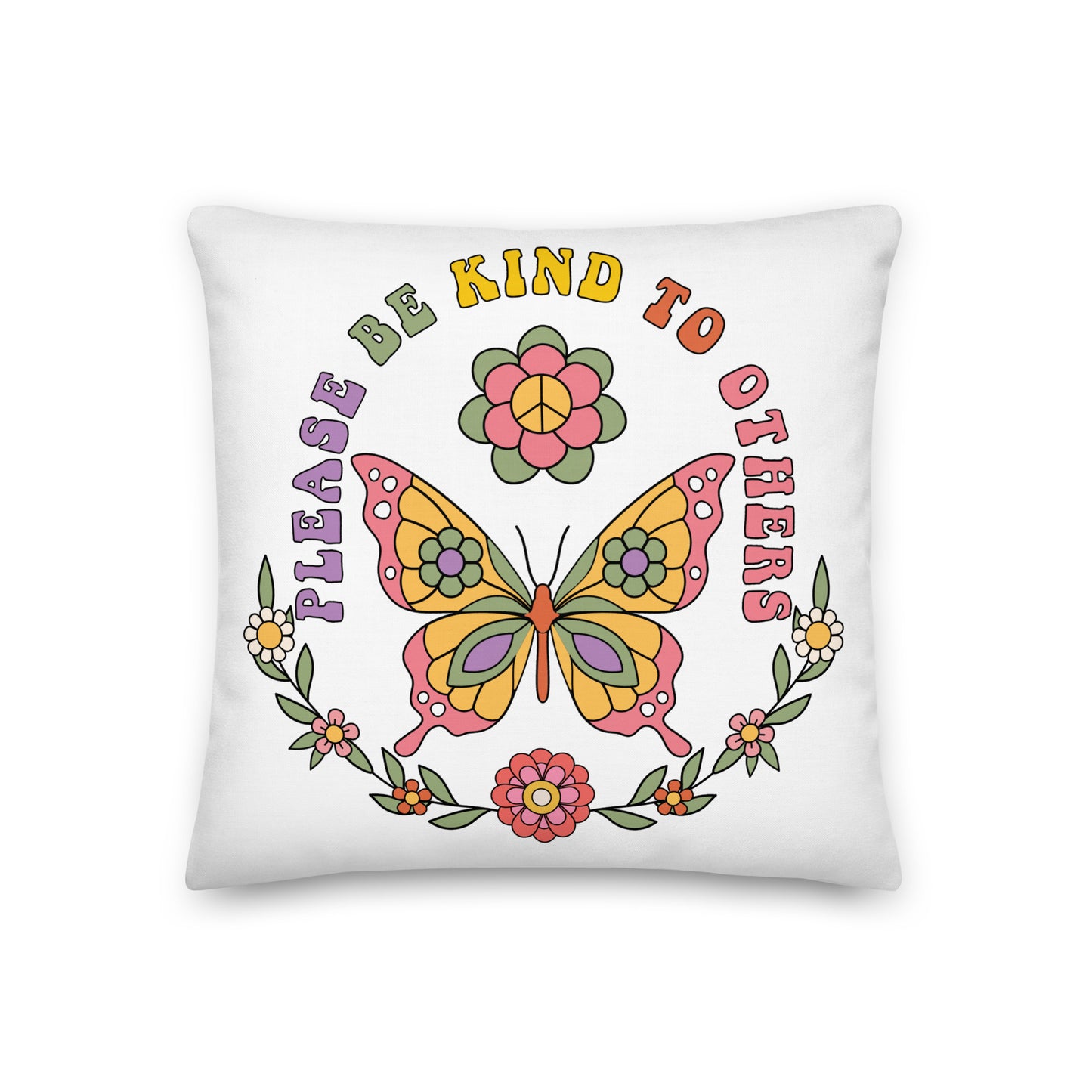 Aiilov Adegorr Please be Kind to Others Design Pillow for Home Décor