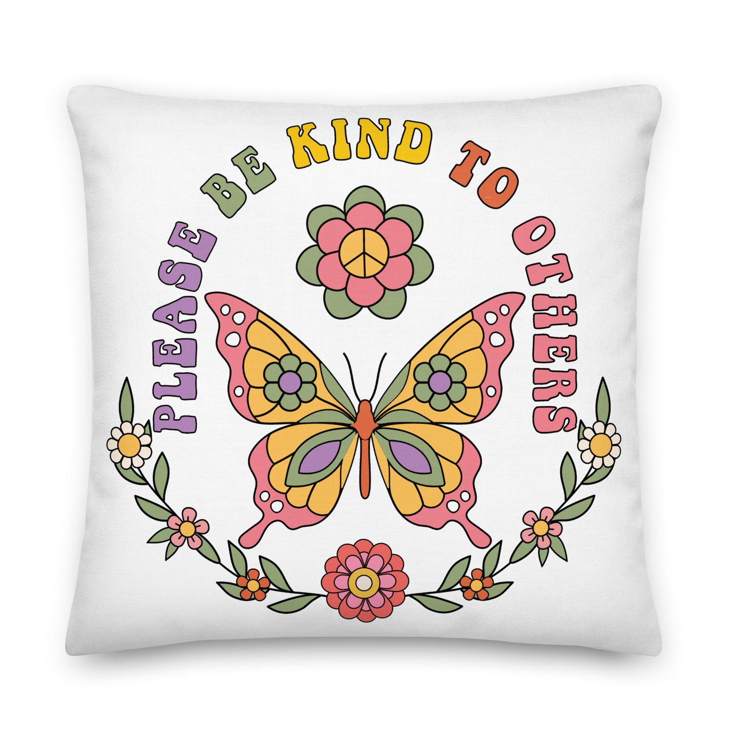 Aiilov Adegorr Please be Kind to Others Design Pillow for Home Décor