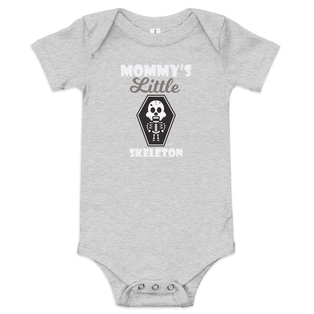 Mommy's Little Skeleton Baby short sleeve one piece