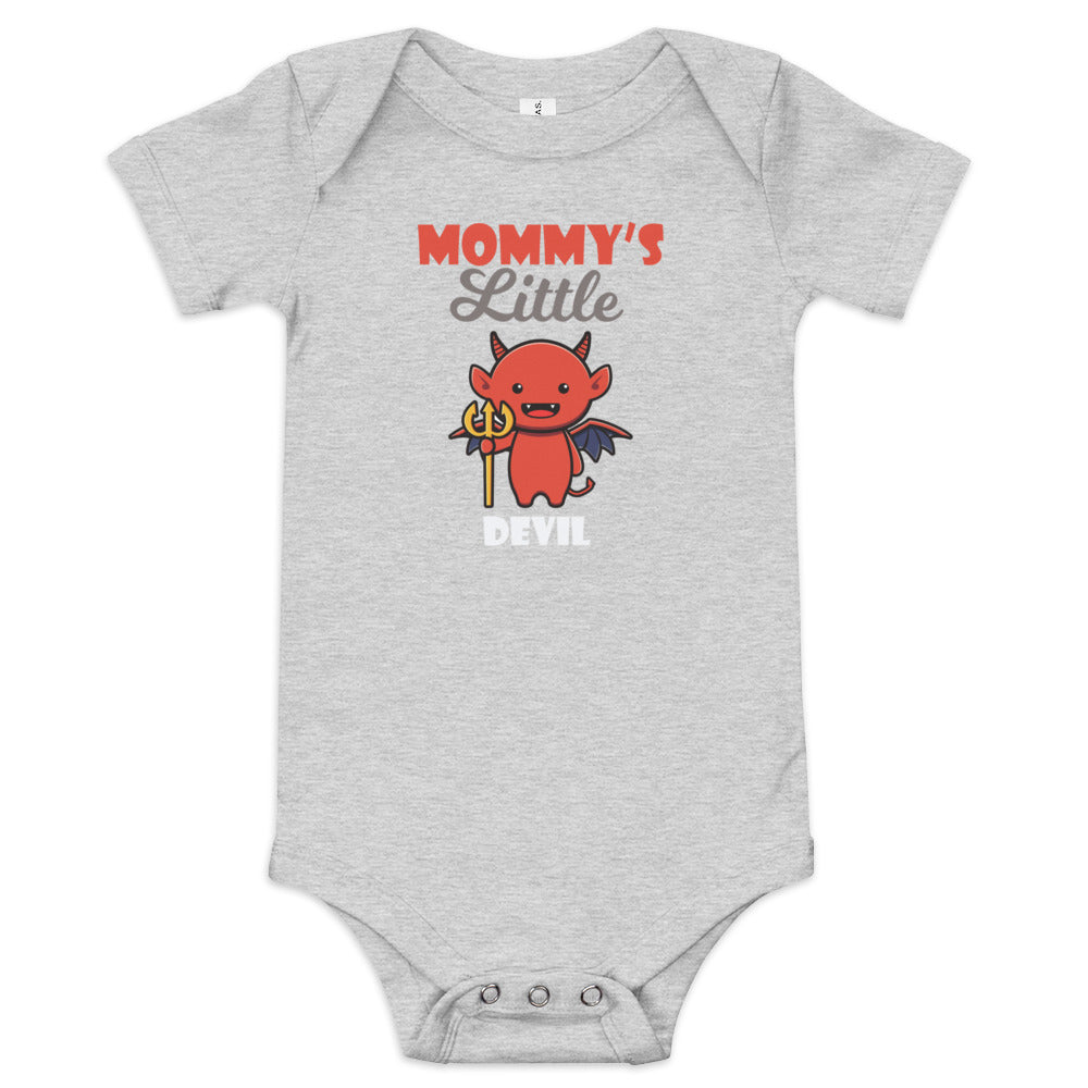 Mommy's Little Devil Baby short sleeve one piece