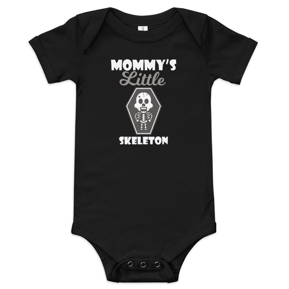 Mommy's Little Skeleton Baby short sleeve one piece