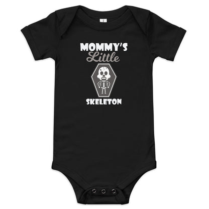 Mommy's Little Skeleton Baby short sleeve one piece