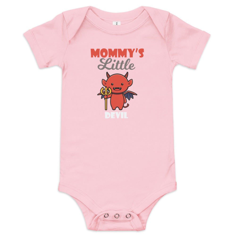 Mommy's Little Devil Baby short sleeve one piece