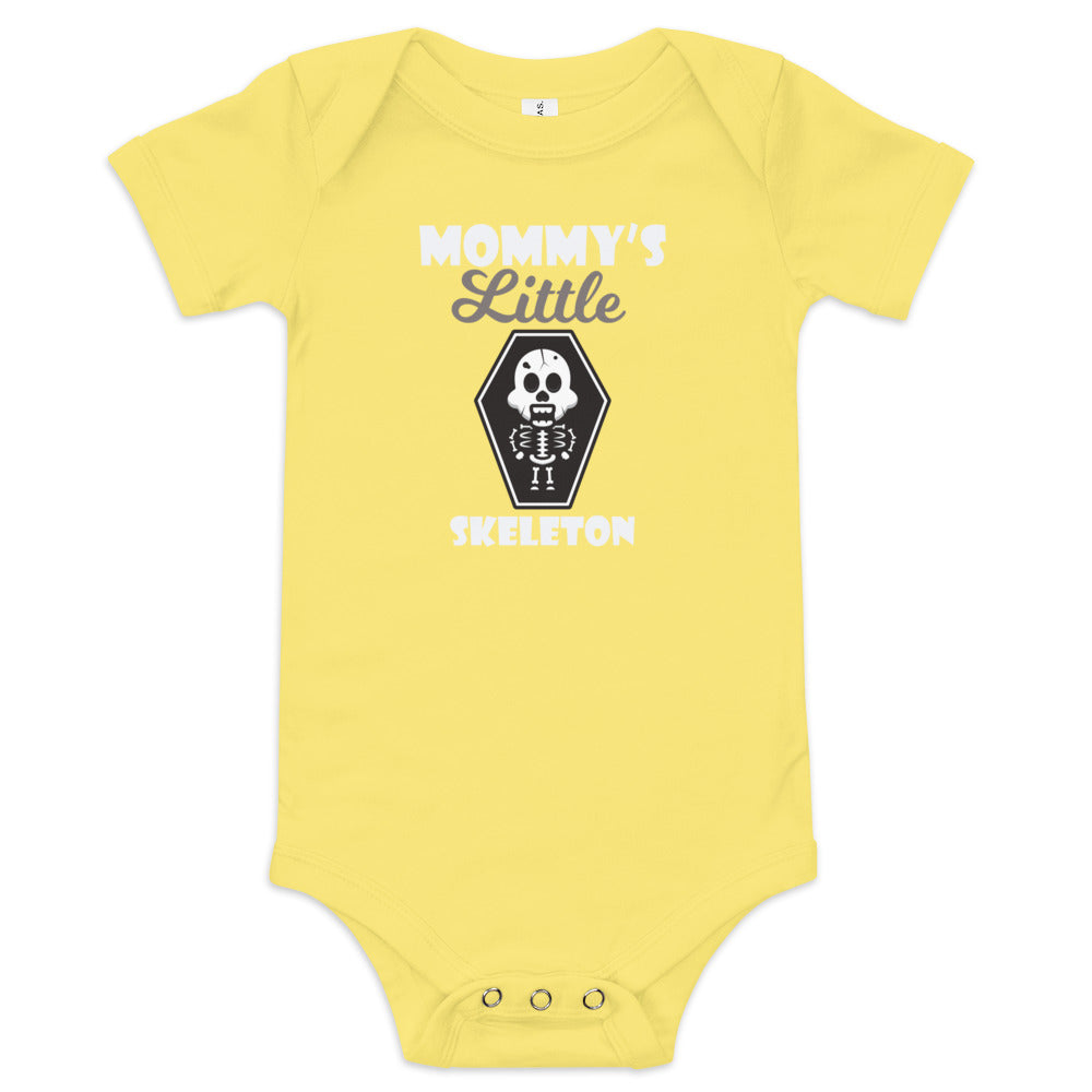 Mommy's Little Skeleton Baby short sleeve one piece