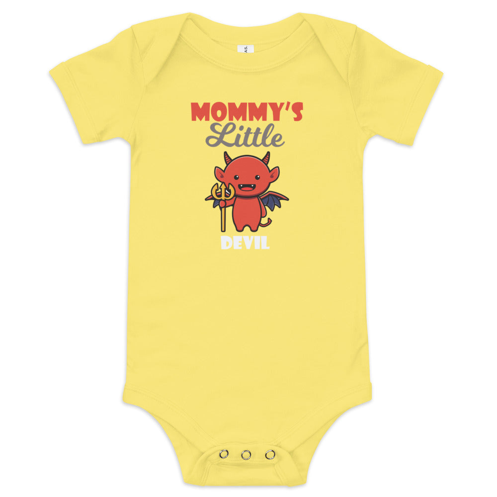 Mommy's Little Devil Baby short sleeve one piece