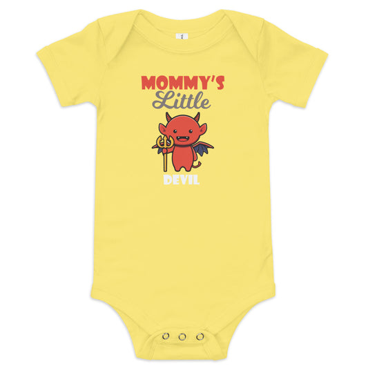 Mommy's Little Devil Baby short sleeve one piece