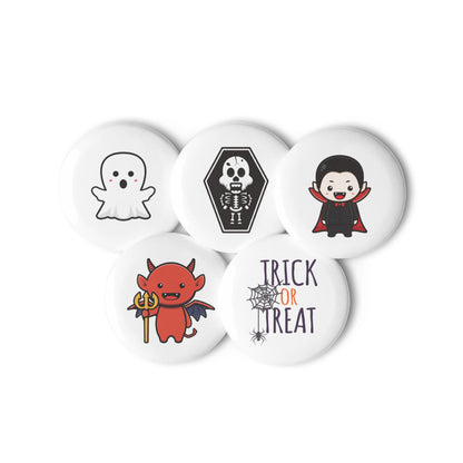 Halloween Character Collection Set 1 of pin buttons