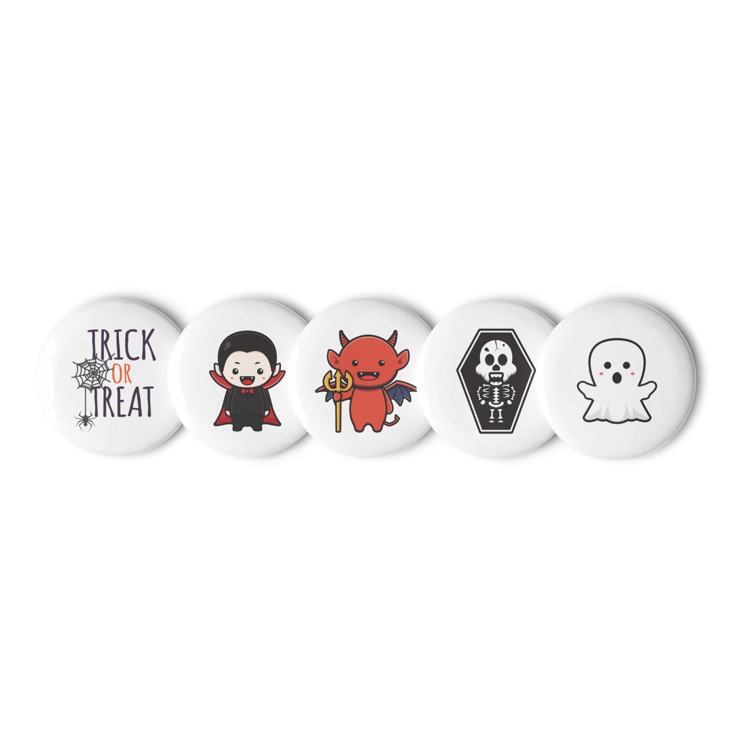 Halloween Character Collection Set 1 of pin buttons