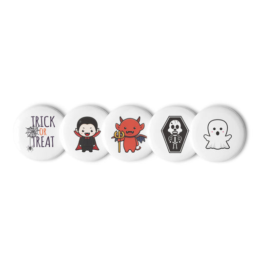 Halloween Character Collection Set 1 of pin buttons