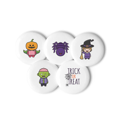 Halloween Character Collection Set 3 of pin buttons