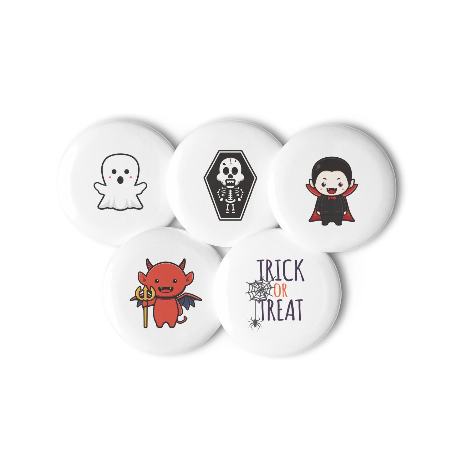 Halloween Character Collection Set 1 of pin buttons