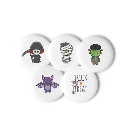 Halloween Character Collection Set 2 of pin buttons