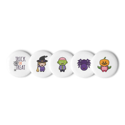 Halloween Character Collection Set 3 of pin buttons