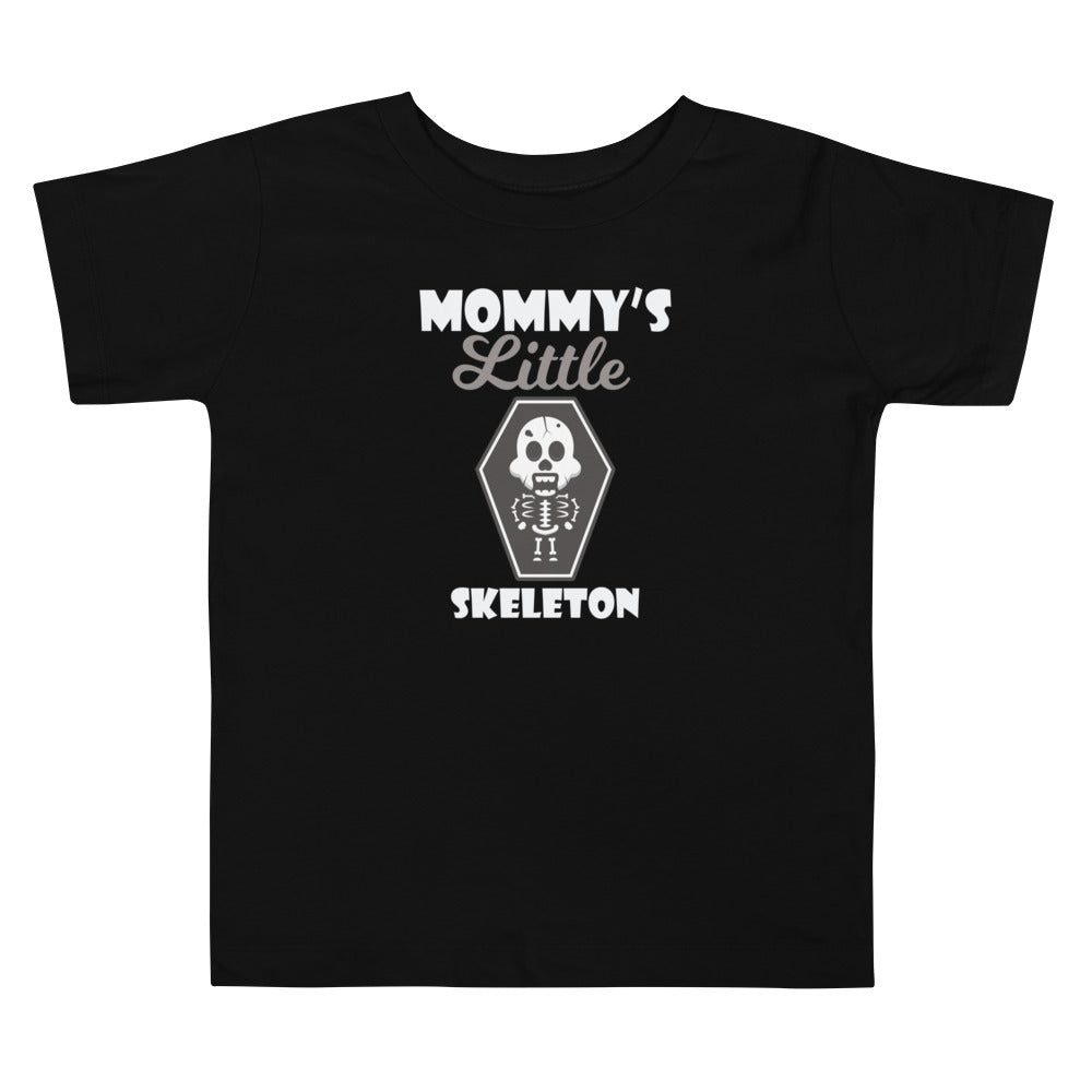 Mommy's Little Skeleton Toddler Short Sleeve Tee