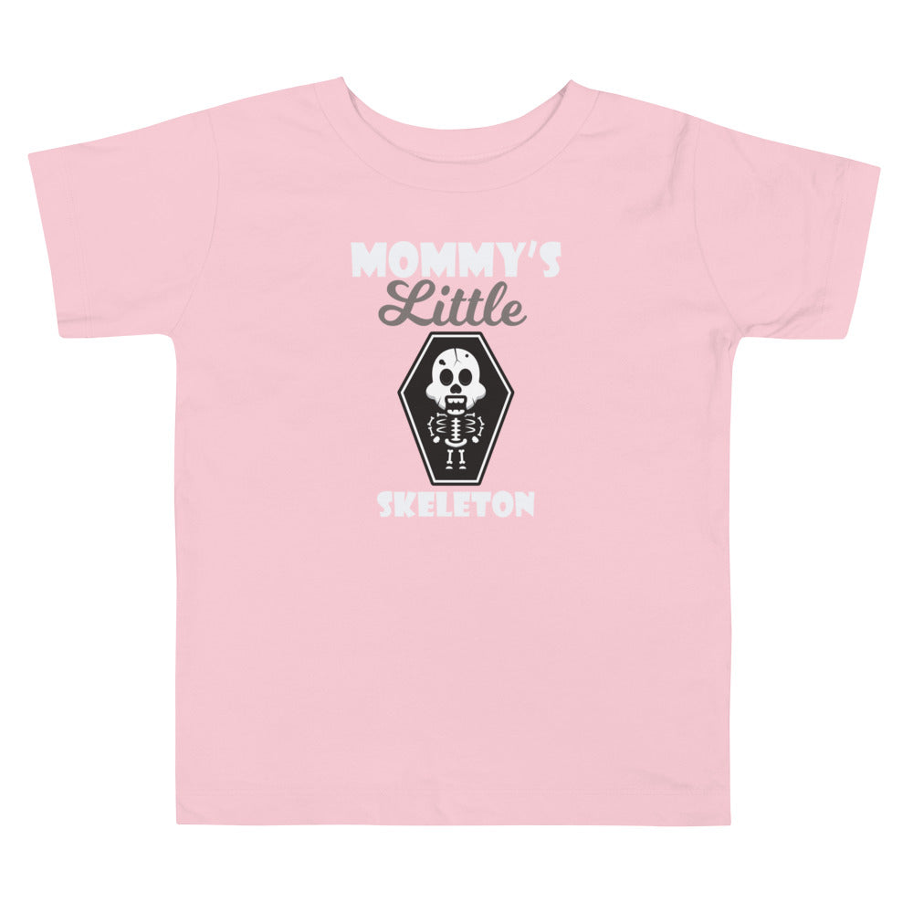 Mommy's Little Skeleton Toddler Short Sleeve Tee