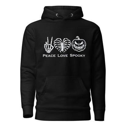 Peace Love Spooky Pumpkin Unisex Hoodie