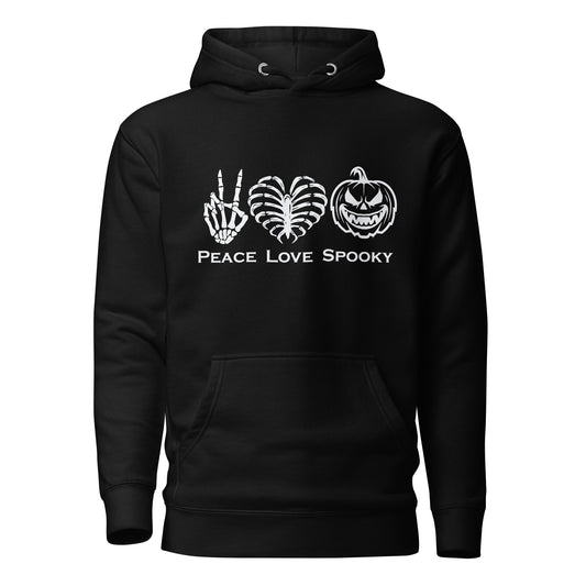 Peace Love Spooky Pumpkin Unisex Hoodie