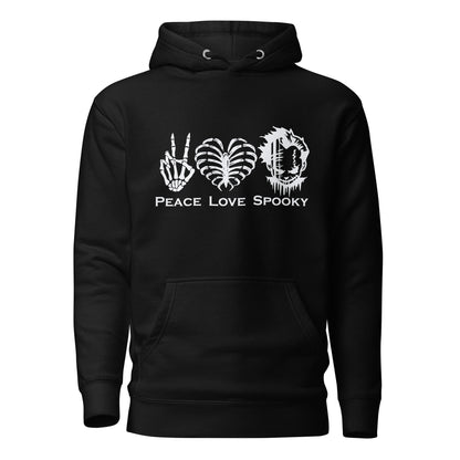 Peace Love Spooky Clown Unisex Hoodie