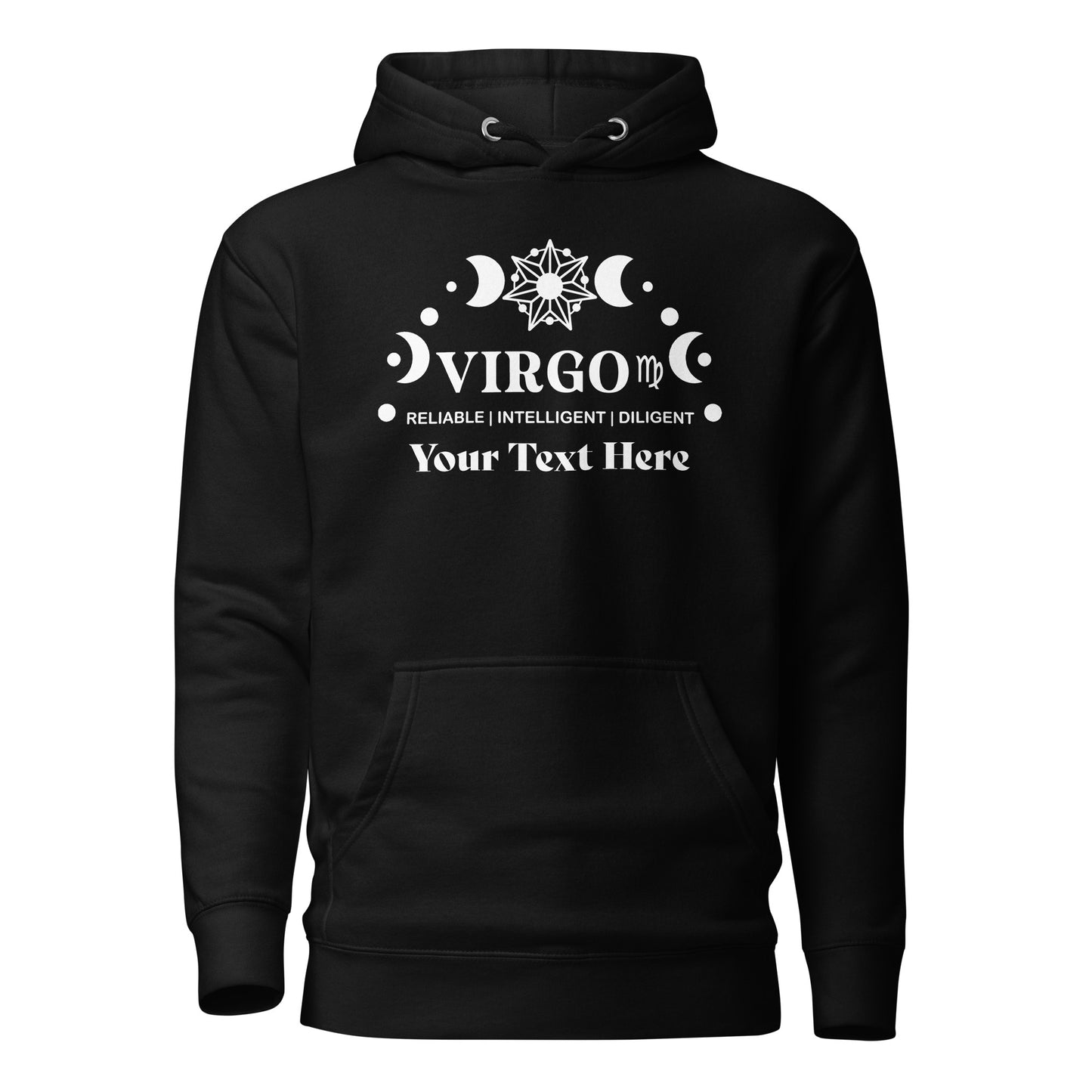 Virgo Zodiac Sign Attributes Unisex Hoodie