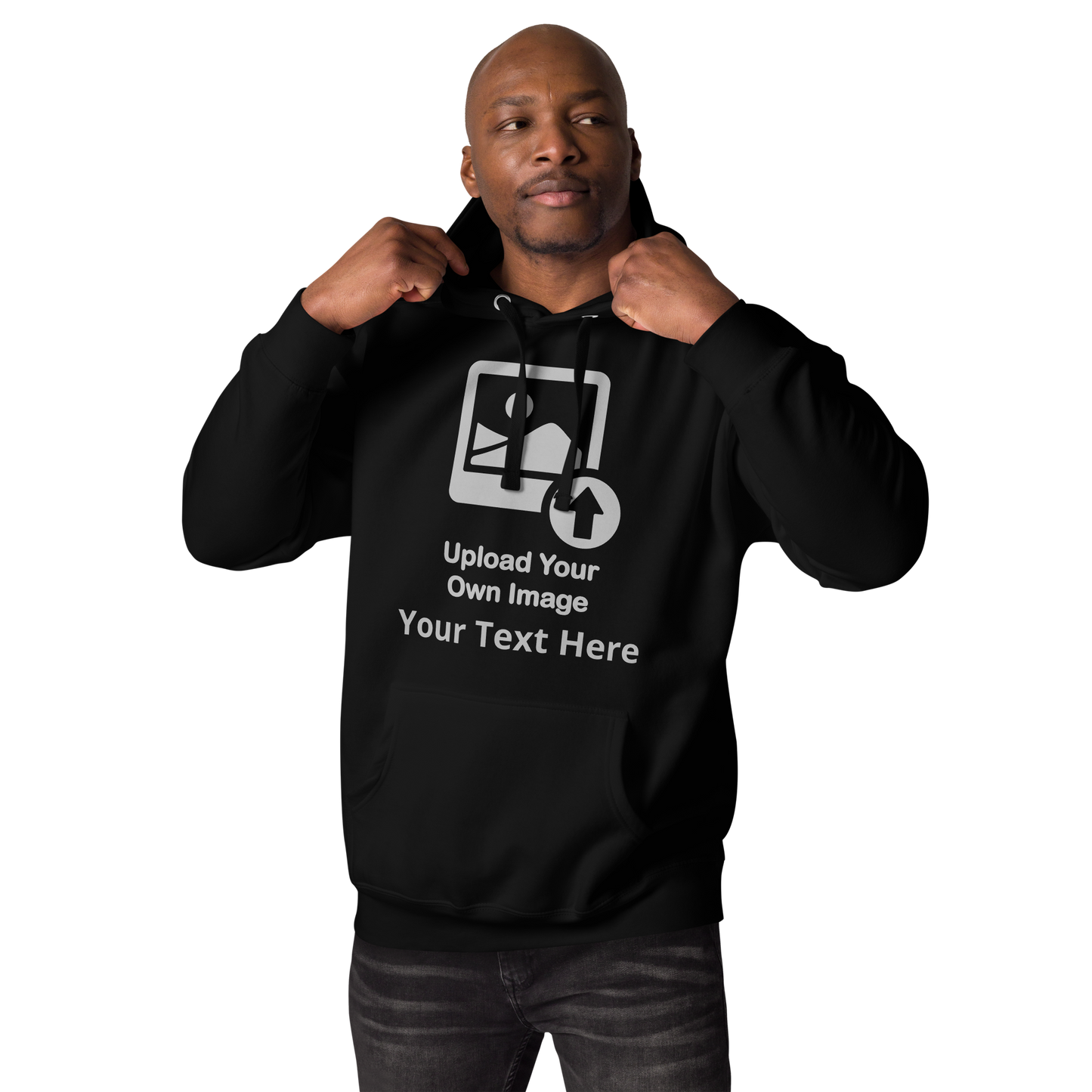 Personalize It Add Your Own Image and Text Unisex Hoodie