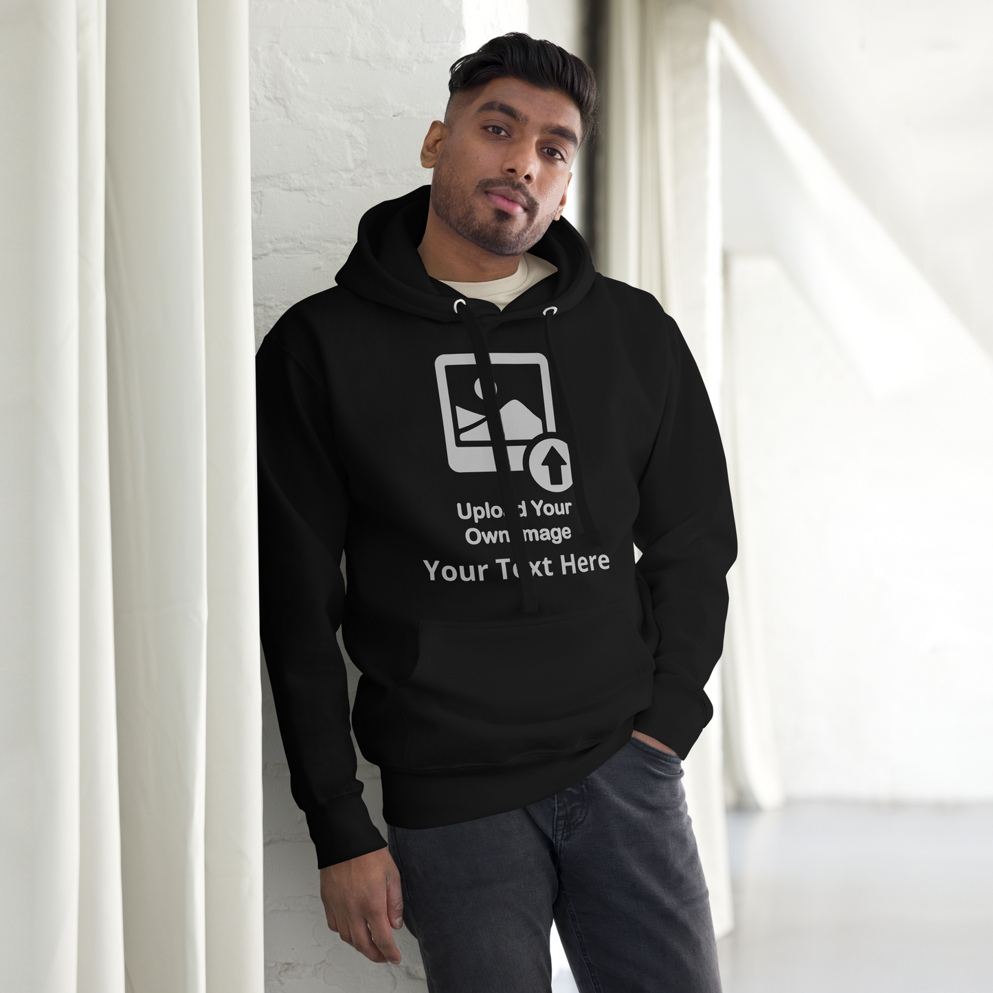 Personalize It Add Your Own Image and Text Unisex Hoodie