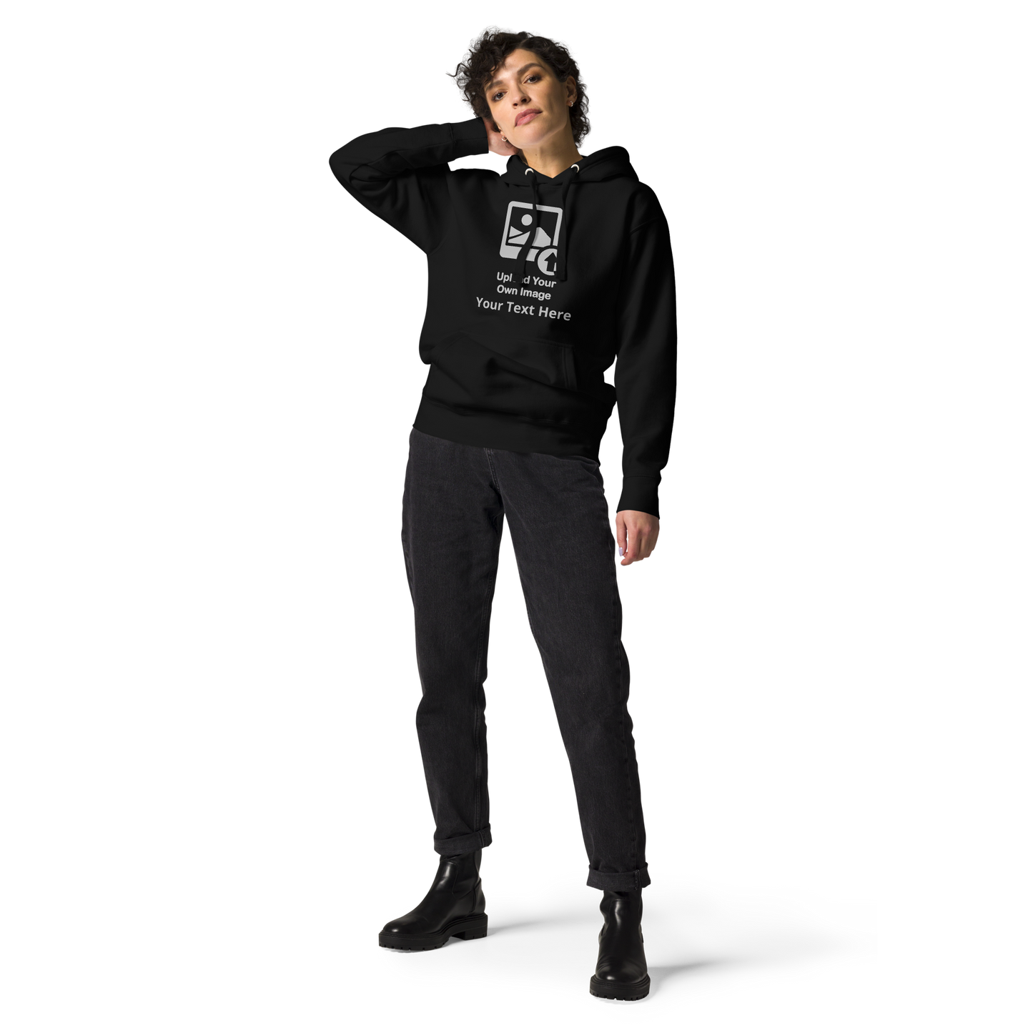 Personalize It Add Your Own Image and Text Unisex Hoodie