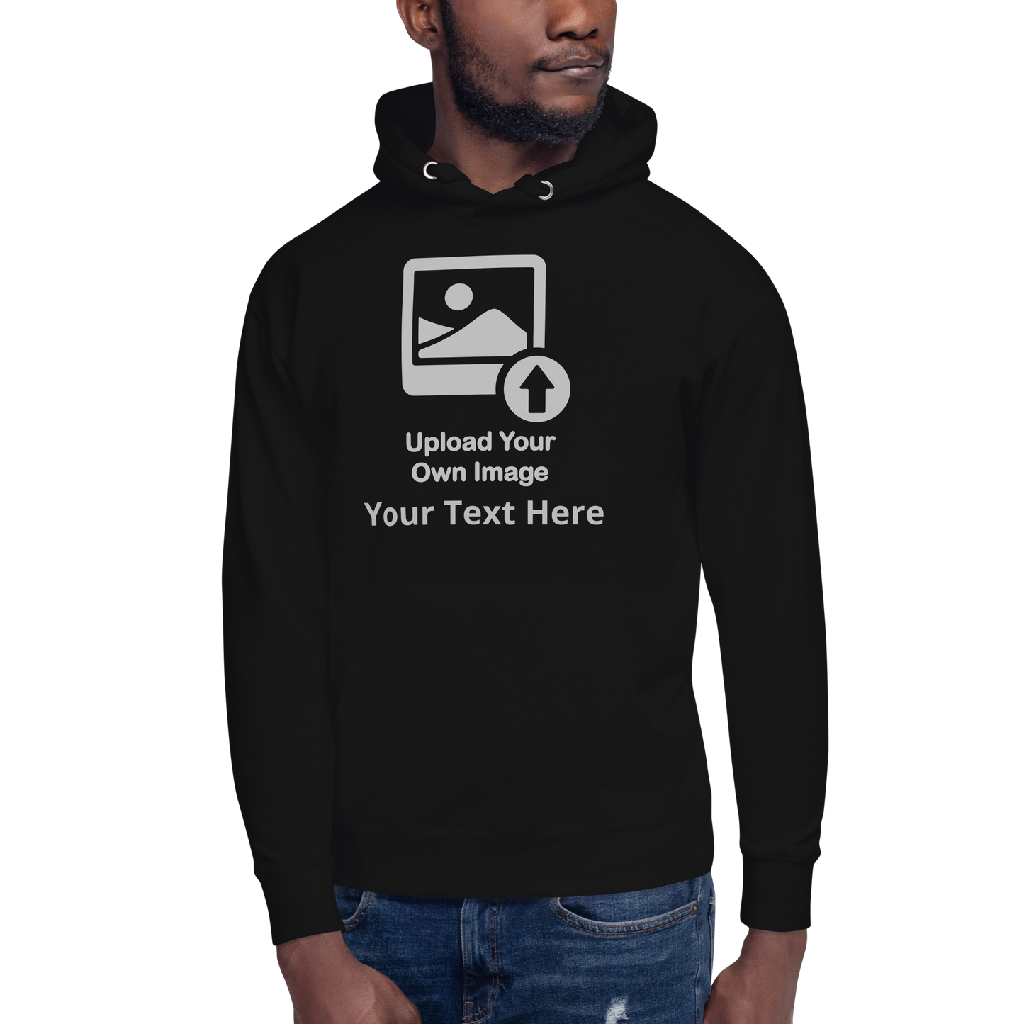 Personalize It Add Your Own Image and Text Unisex Hoodie