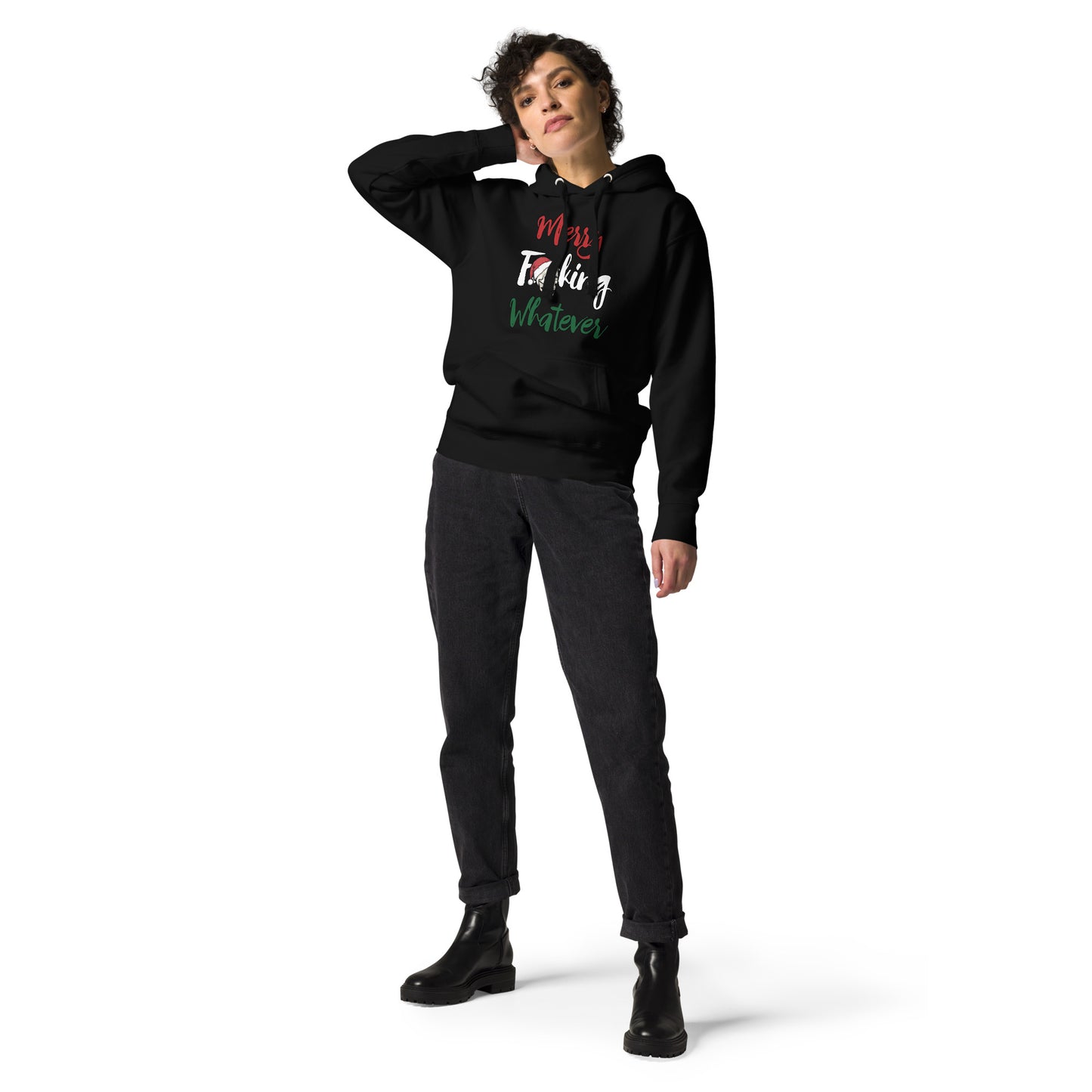 Merry F**king Whatever Christmas Unisex Adult Hoodie