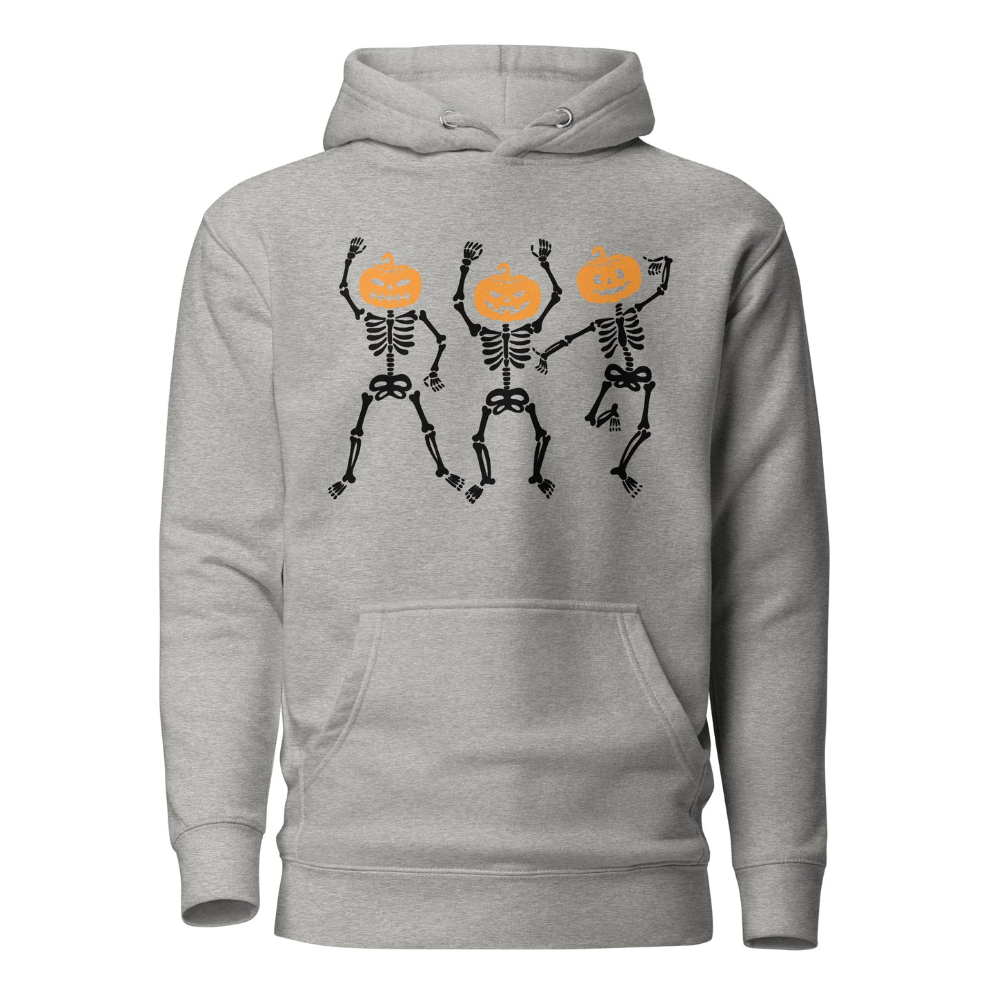 Dancing Skeleton Pumpkin Heads Unisex Hoodie