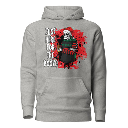 Just Here for the Booze Christmas Adult Unisex Hoodie