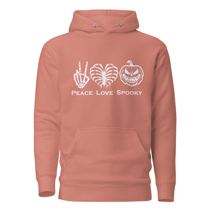 Peace Love Spooky Pumpkin Unisex Hoodie