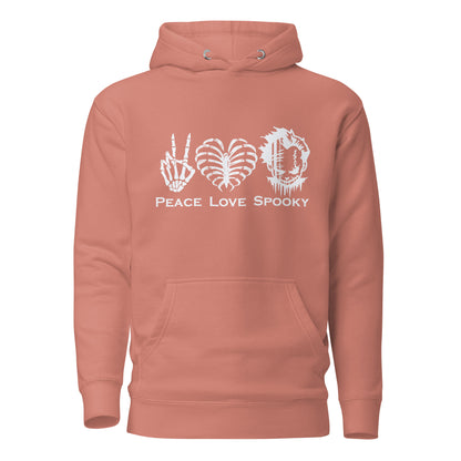 Peace Love Spooky Clown Unisex Hoodie