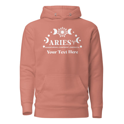 Aries Zodiac Sign Attributes Unisex Hoodie