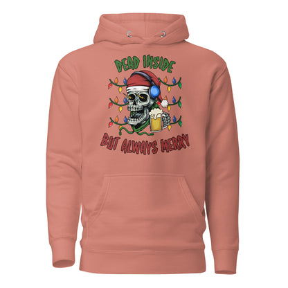 Dead Inside But Always Merry Adult Unisex Hoodie Sweater