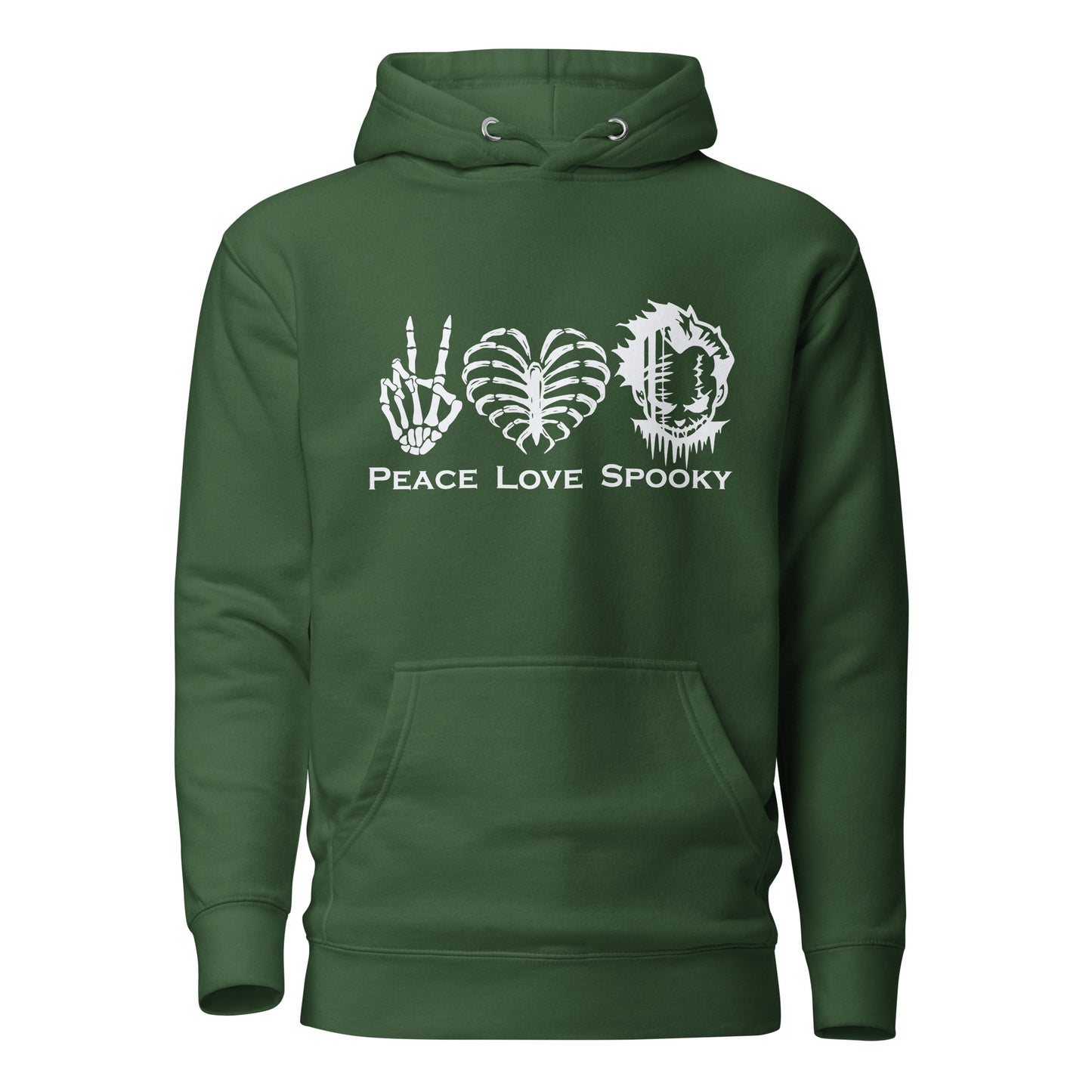 Peace Love Spooky Clown Unisex Hoodie