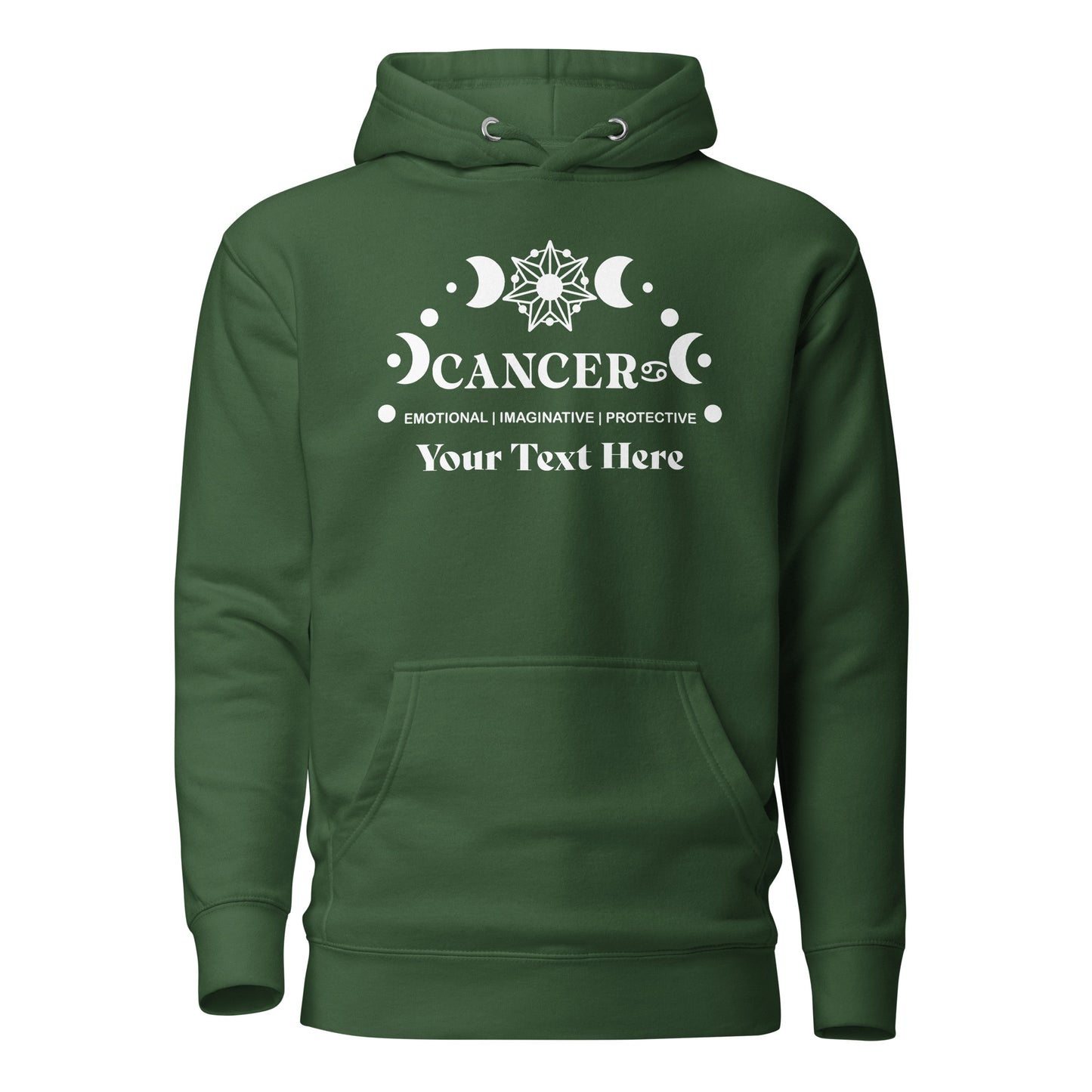 Cancer Zodiac Sign Attributes Unisex Hoodie