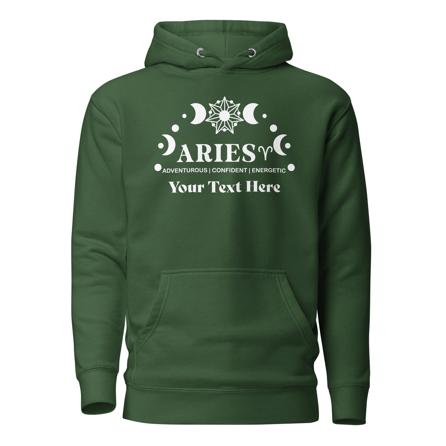 Aries Zodiac Sign Attributes Unisex Hoodie