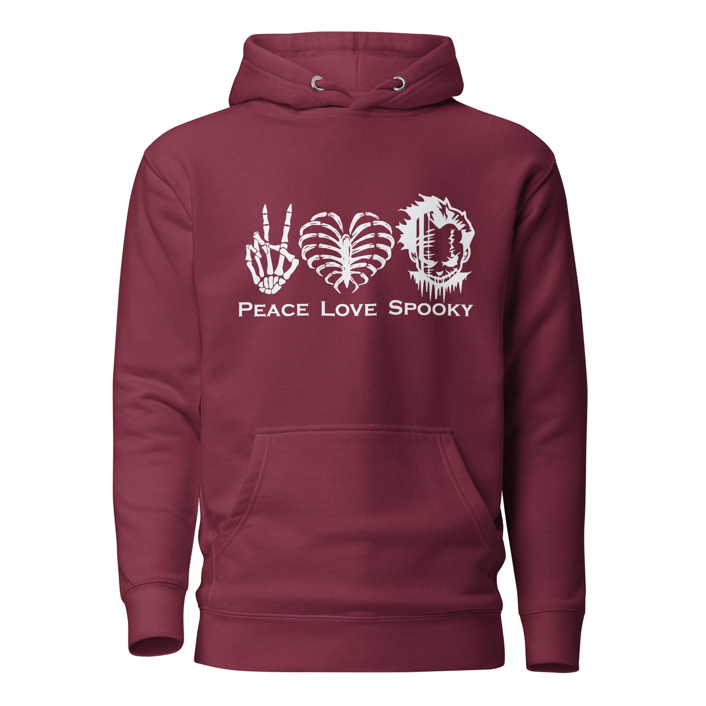 Peace Love Spooky Clown Unisex Hoodie