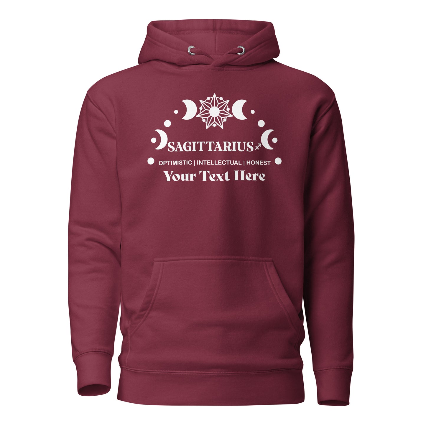 Sagittarius Zodiac Sign Attributes Unisex Hoodie