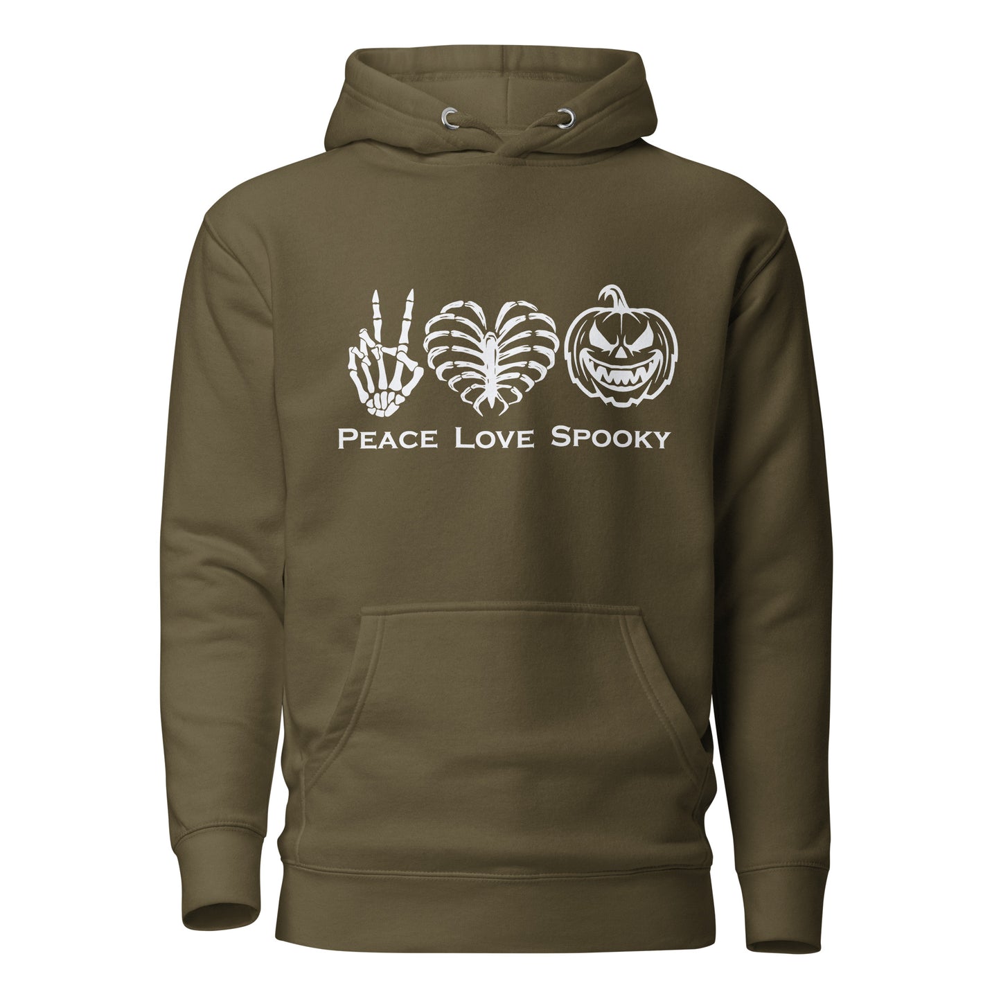 Peace Love Spooky Pumpkin Unisex Hoodie