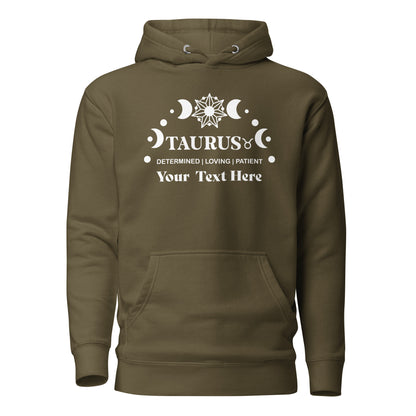 Taurus Zodiac Sign Attributes Unisex Hoodie