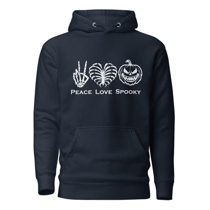 Peace Love Spooky Pumpkin Unisex Hoodie