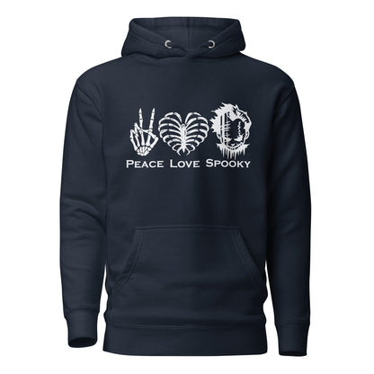 Peace Love Spooky Clown Unisex Hoodie