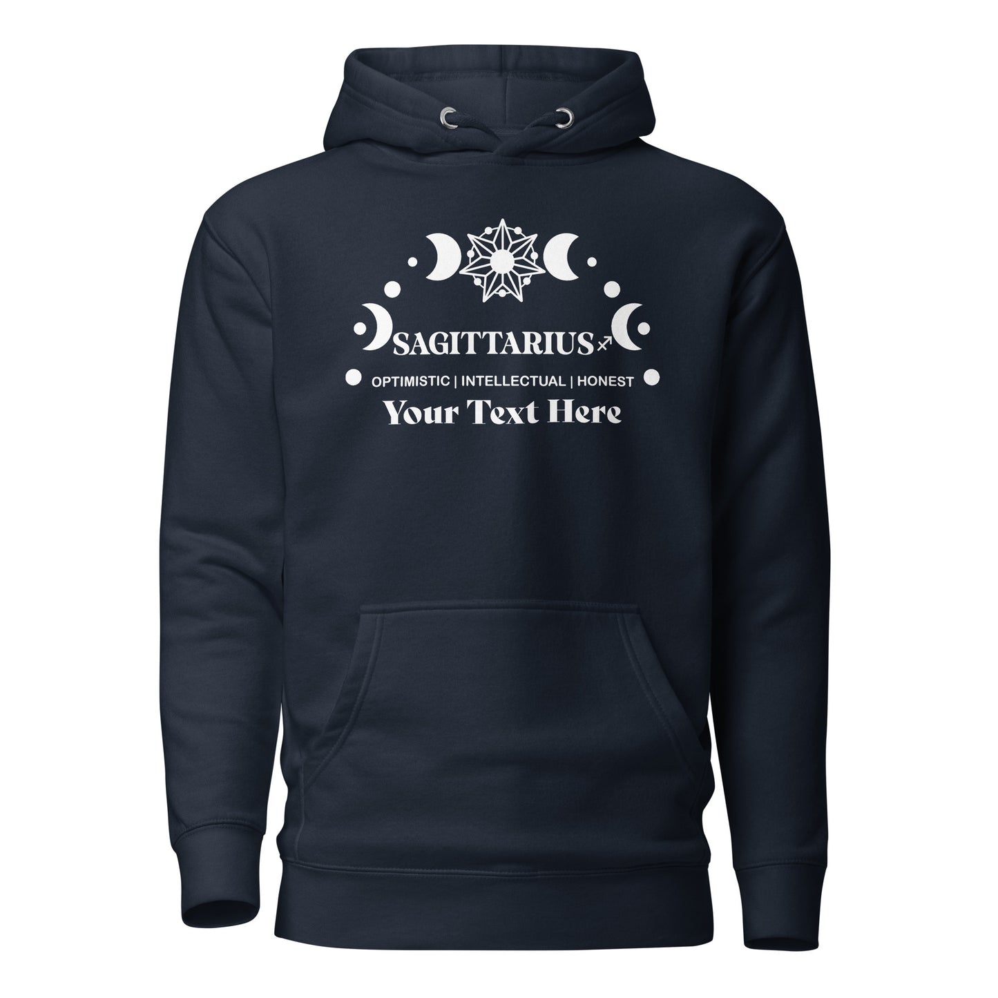 Sagittarius Zodiac Sign Attributes Unisex Hoodie