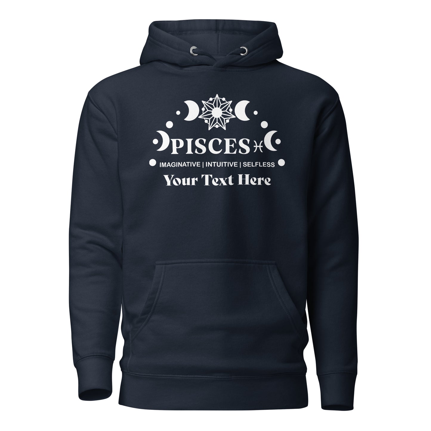 Pisces Zodiac Sign Attributes Unisex Hoodie